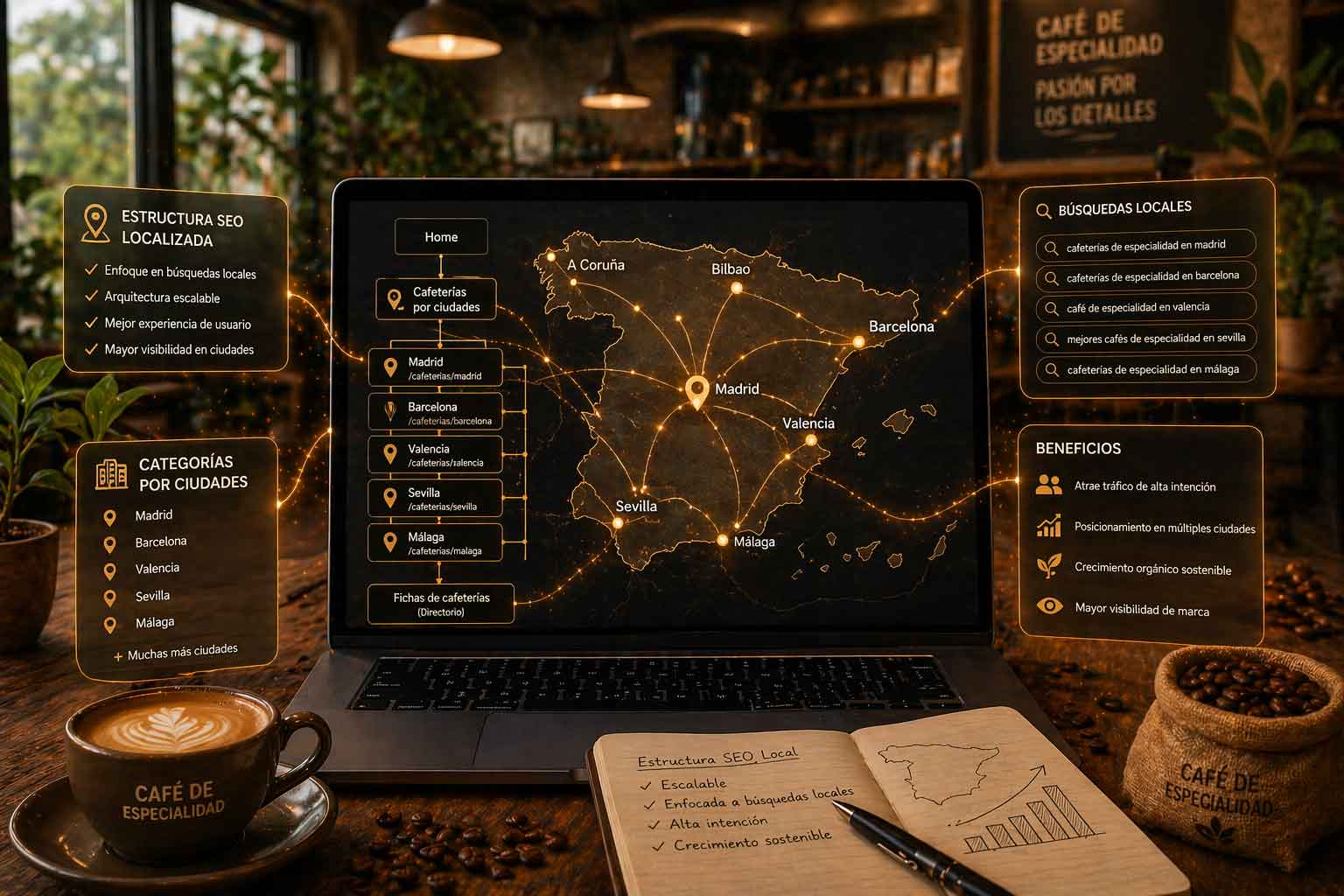 seo local cafes de especialidad